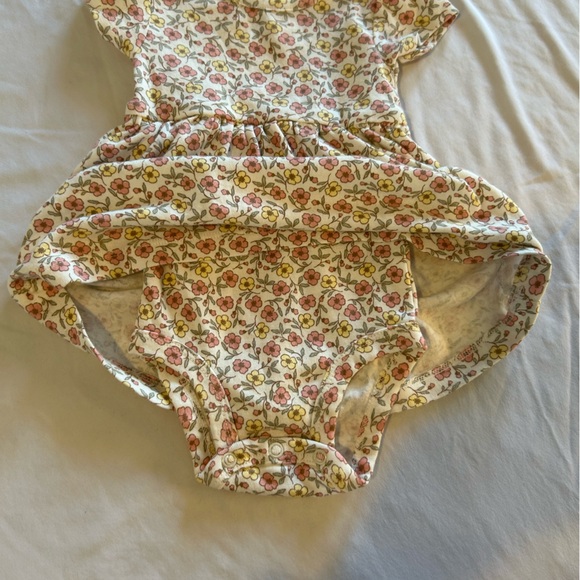 Carter's Floral Bodysuit - Pink and Green - Picture 3 of 4